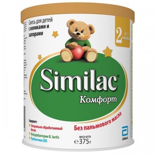 Сухая молочная смесь Similac Комфорт 2, 375 гр