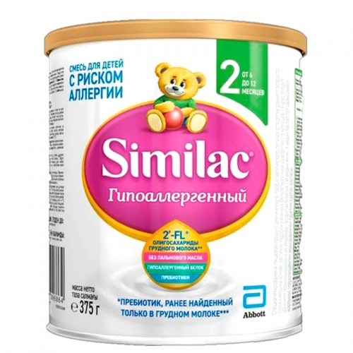 Сухая молочная смесь Similac гипоаллергенная 2, 375 гр