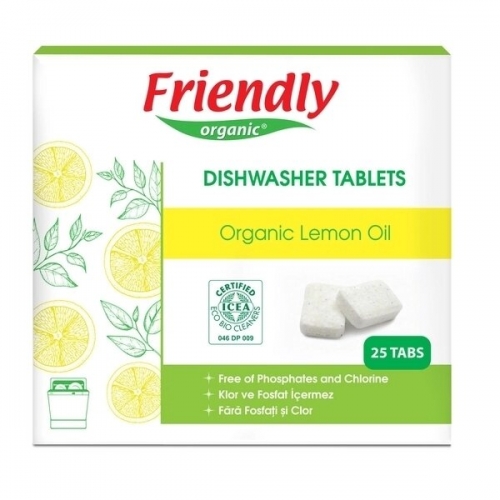 Органические таблетки для посудомоечной машины Friendly Organic, 25 шт.