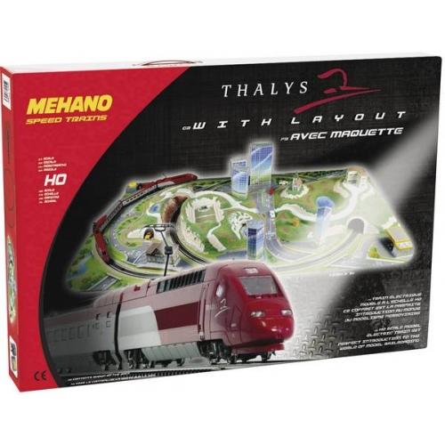 Железная дорога MEHANO THALYS с рельефом 82 x 57 x 30 см