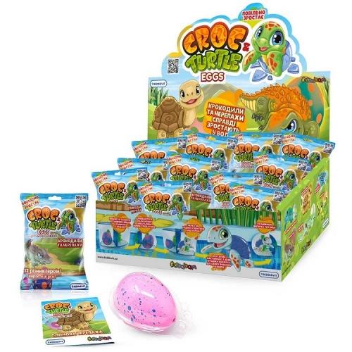 Растущая игрушка в яйце «Croc & Turtle Eggs» - КРОКОДИЛЫ И ЧЕРЕПАХИ