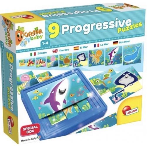 Ігровий набір Baby 9 Progressive (9 пазлiв Море на ступенях)