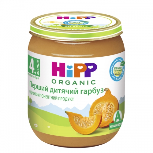 Овощное пюре HiPP Первая детская тыква, 125 гр