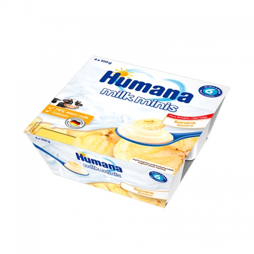 Десерт Humana с бананом 4x100 гр