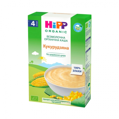 Безмолочная кукурузная каша HiPP, 200 гр