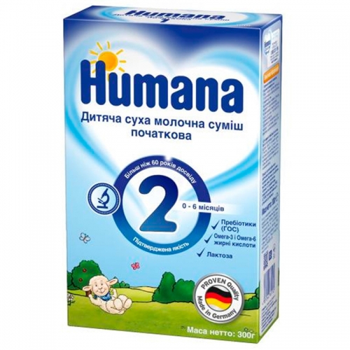 Молочная смесь Humana 2, 300 гр